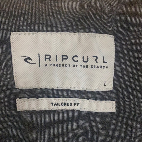 Boys size large rip curl flowered button up - Picture 3 of 3